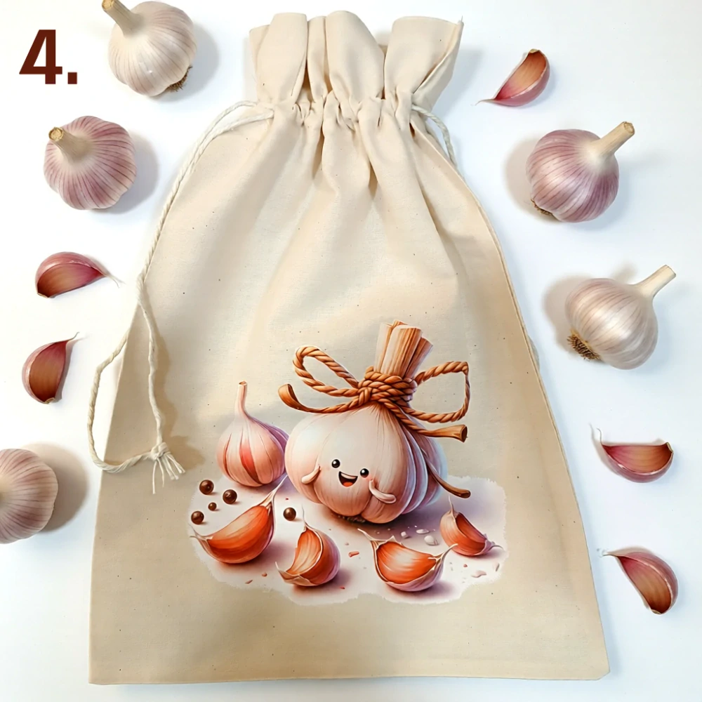 Bavlněné pytlíky na houby a bylinky - 6 motivů