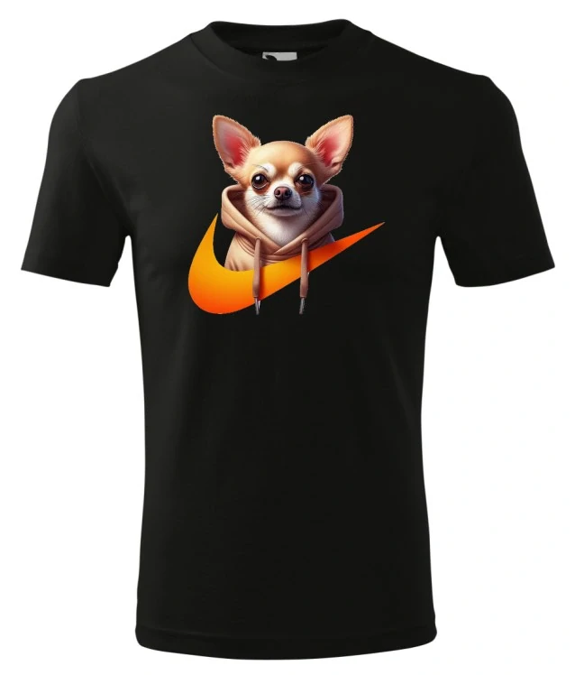 Triko s potiskem psa