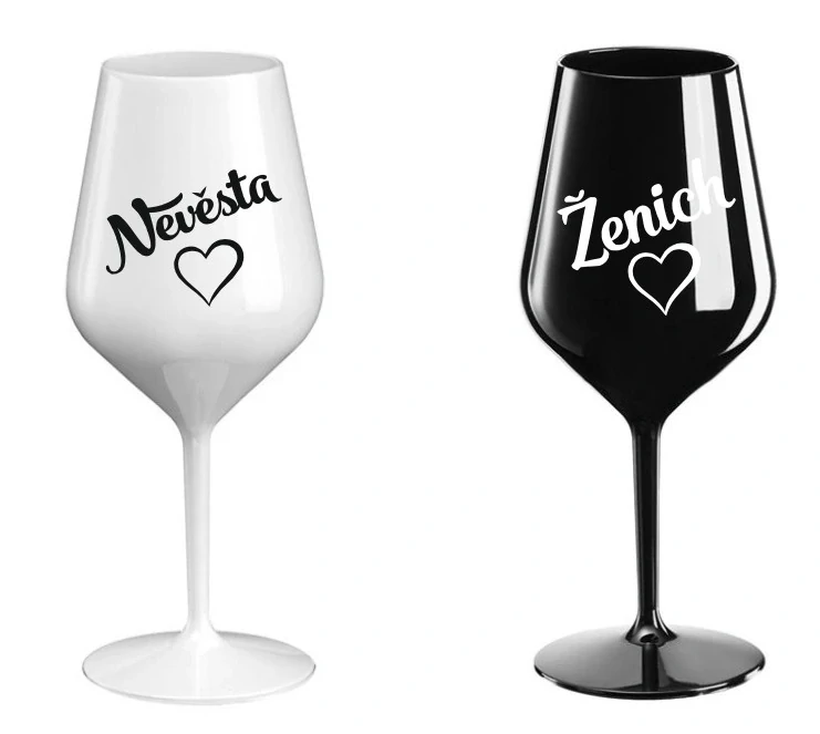 Svatební sklenice na víno 470 ml