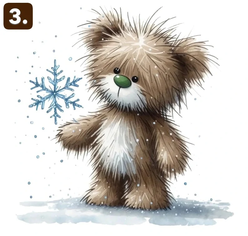 Zimní medvídci - 4 motivy