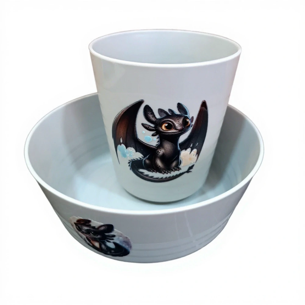 Dětský plastový kelímek 230 ml a miska Mickey