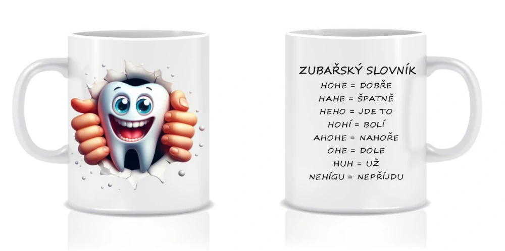 Hrnek pro zubaře – 2 originální motivy
