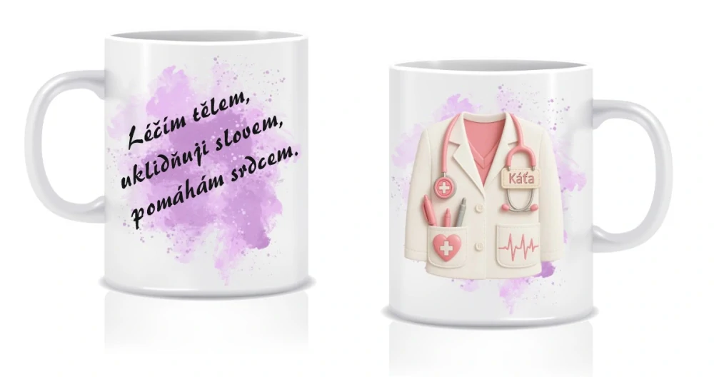 Hrnek pro doktorku s vlastním jménem