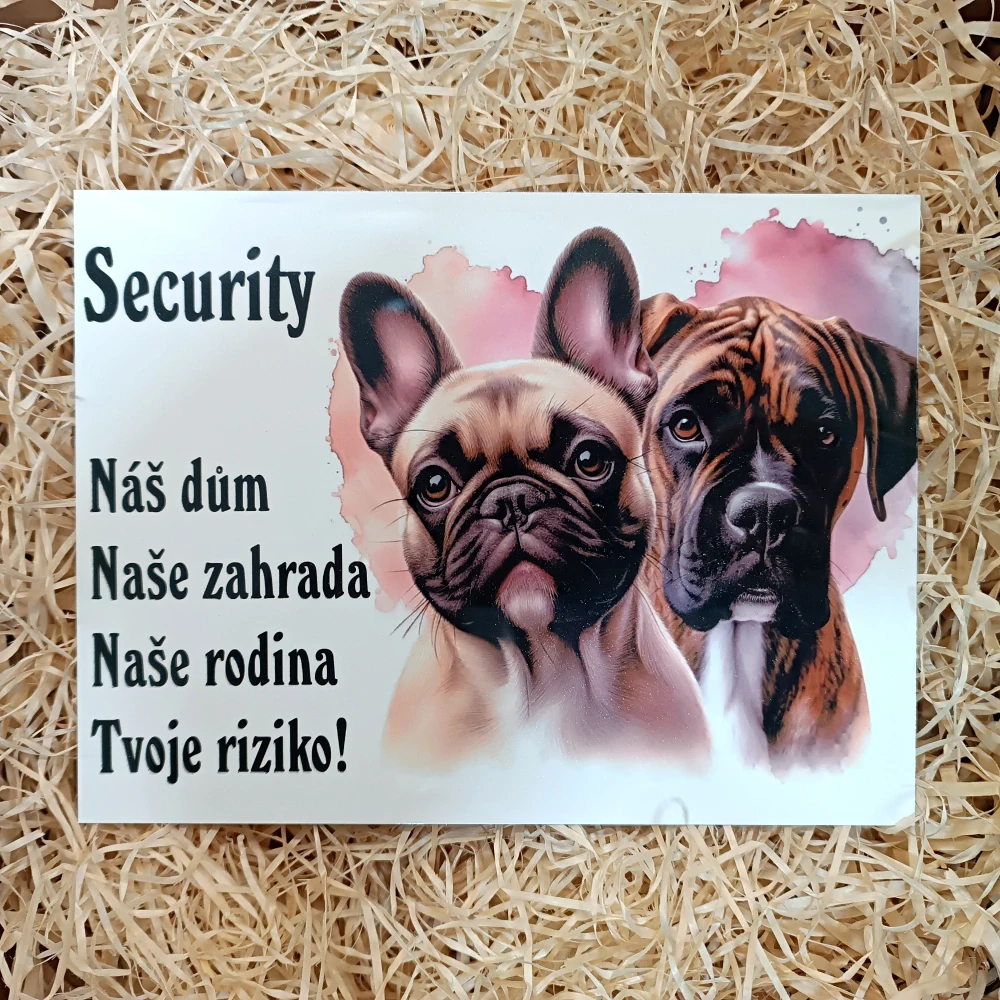 1.Hliníková cedulka s vlastním potiskem