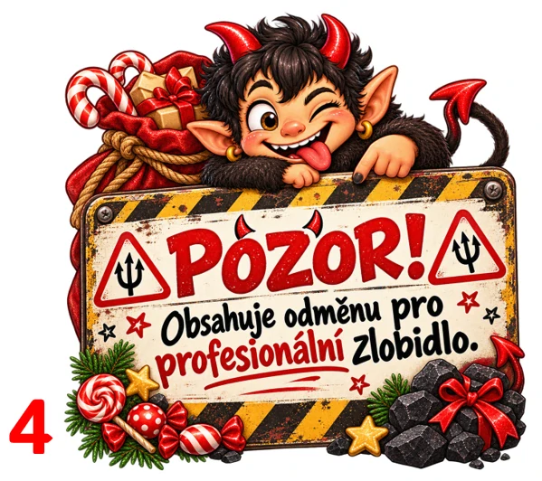 Mikulášský pytlík s andílkem a čertíkem – 6 motivů