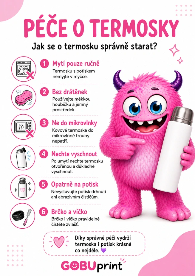 Nerezová termoska s hrníčkem 550 ml s vlastním potiskem