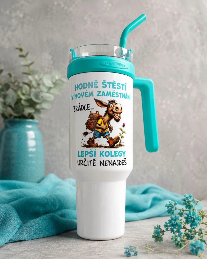 Nerezový cestovní termohrnek 1200 ml s vlastním potiskem
