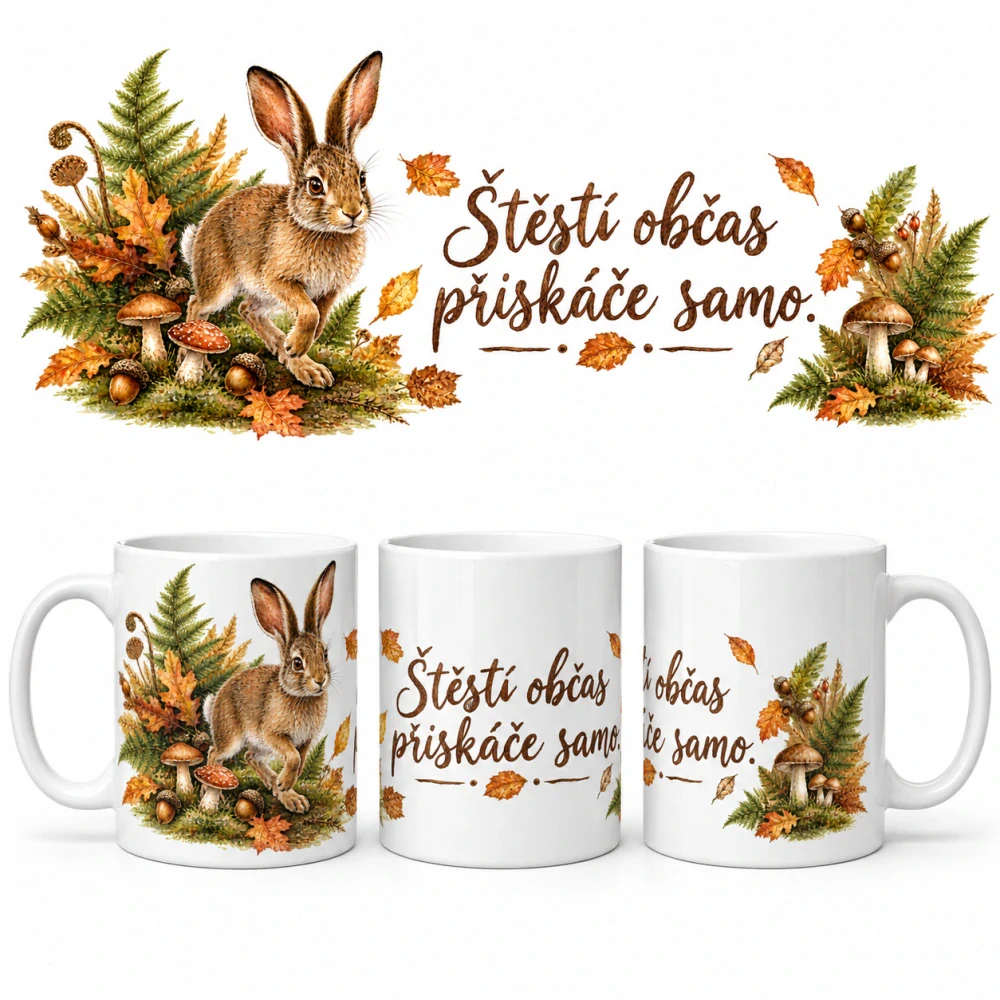 Šepot lesa – hrnky s lesními zvířaty (10 motivů na výběr)