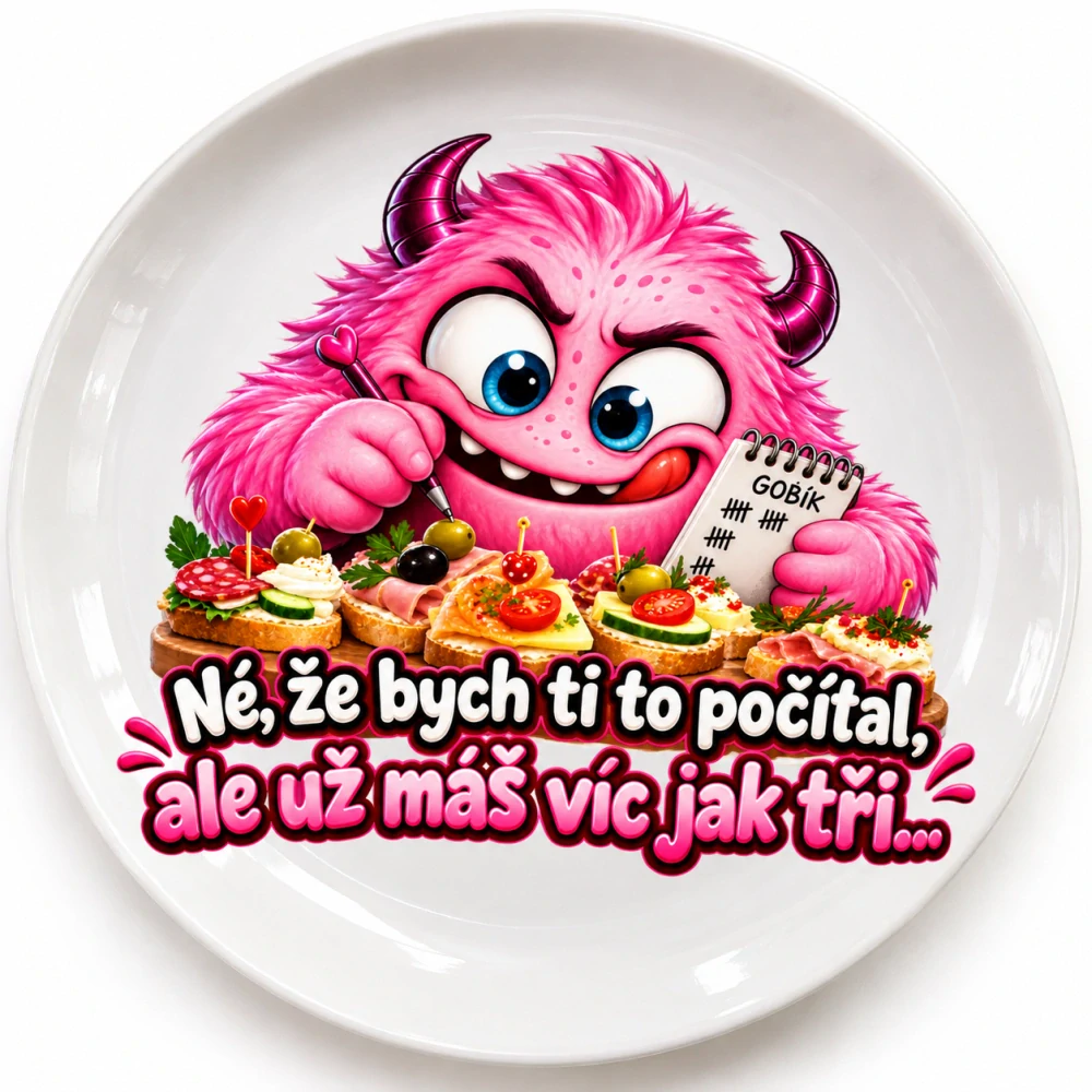 Gobíkova kolekce talířů – 4 vtipné motivy