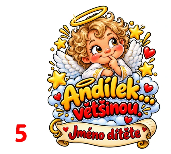 Mikulášský pytlík s andílkem a čertíkem – 6 motivů