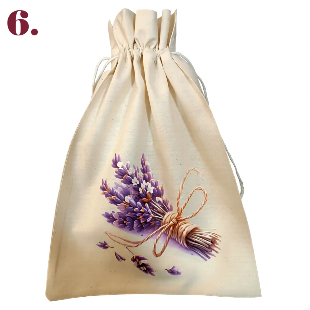 Bavlněné pytlíky na houby a bylinky - 6 motivů