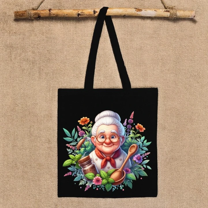 Plátěné tašky s motivy bylinek