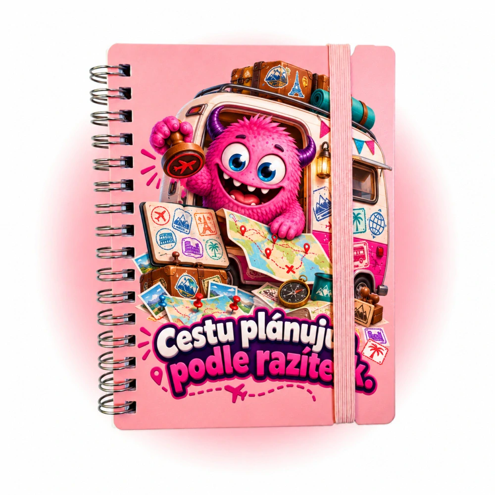 Gobíkův sešitek na razítka z výletů A6 | 6 motivů