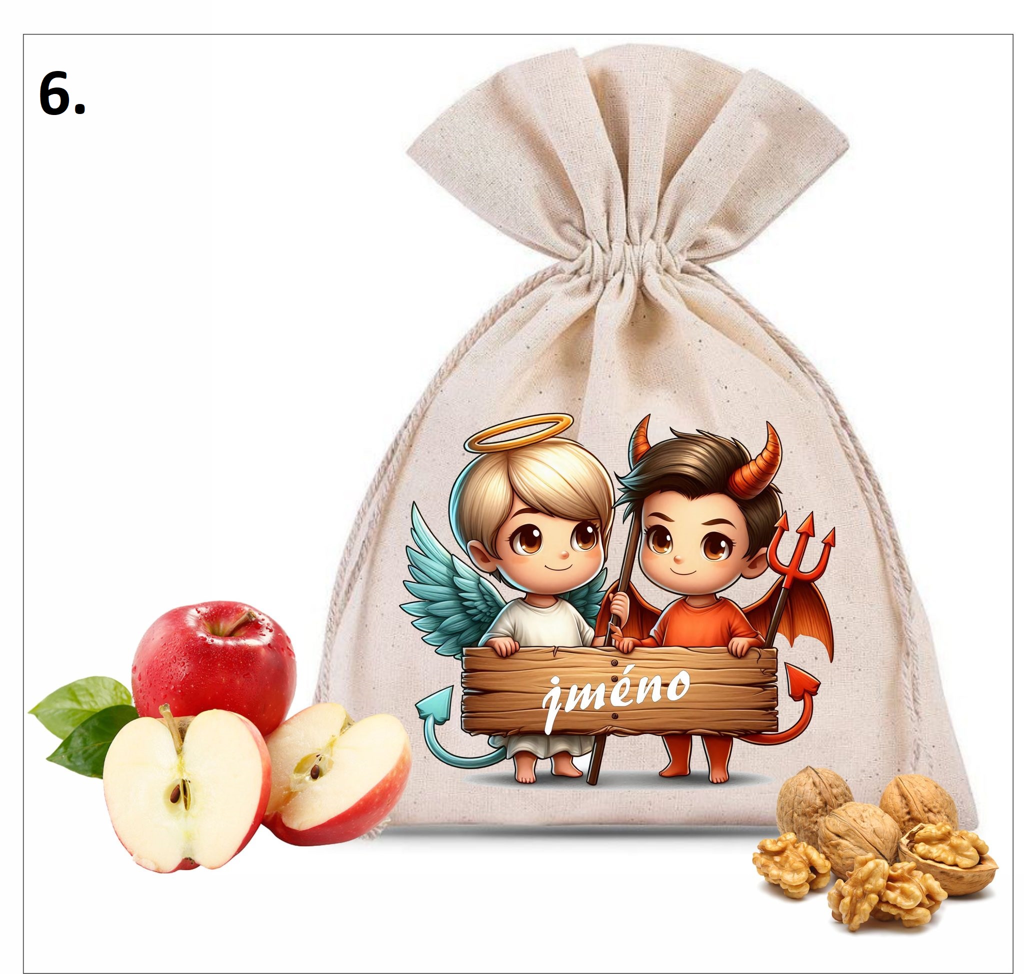 Andílek a čert - 6 motivů