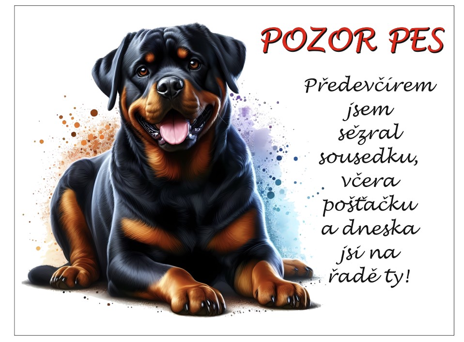 Pozor pes - všechny sežeru