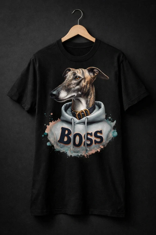 Triko s potiskem psa