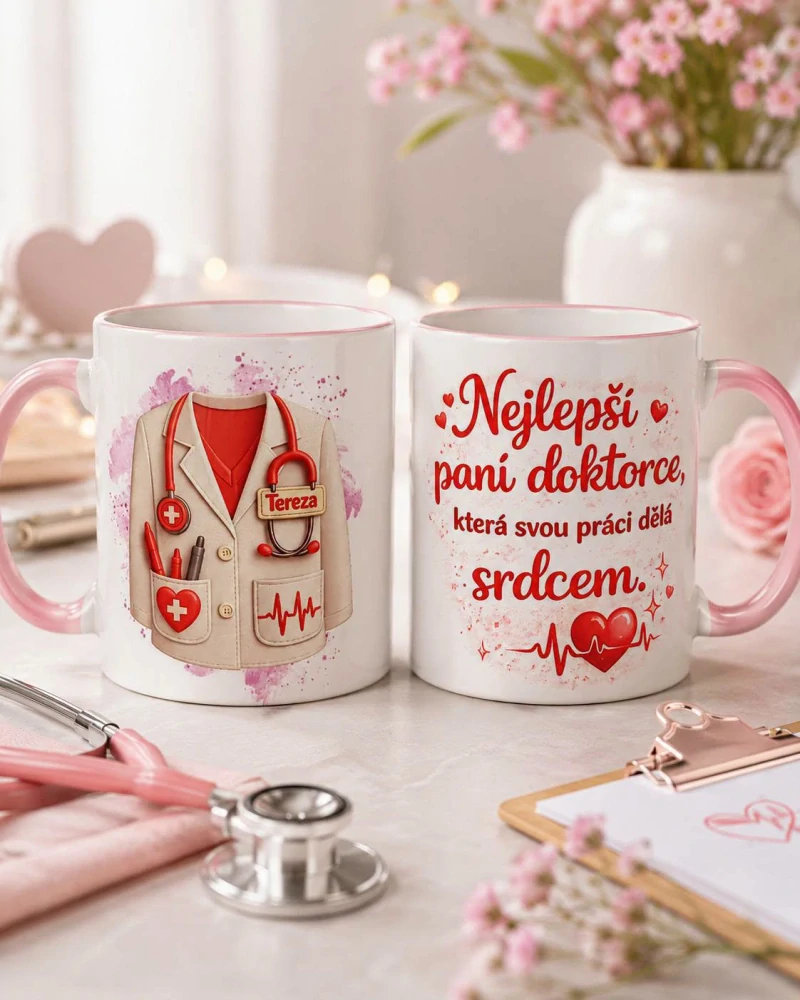 Hrnek pro doktorku s vlastním jménem