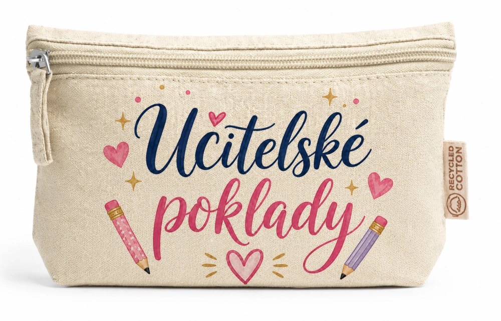 Plátěné pouzdro pro učitelku / učitele (8 motivů na výběr)