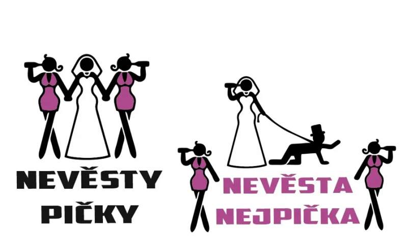 Levně Nažehlovací nápis nevěsta (NAŽEHLOVAČKA)