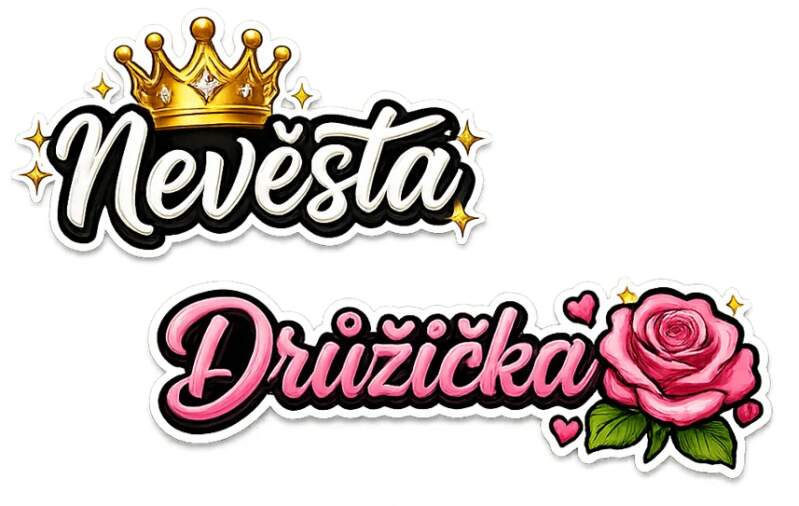 Levně Nevěsta a drůžička (NAŽEHLOVAČKA)