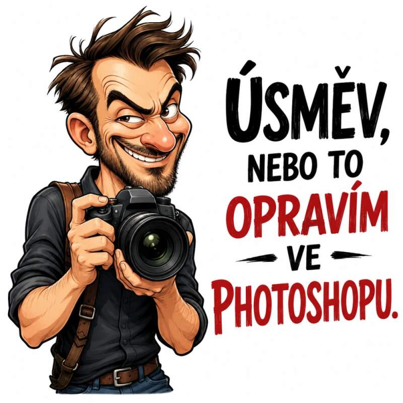 Levně Úsměv nebo to upravím ve photoshopu (NAŽEHLOVAČKA)