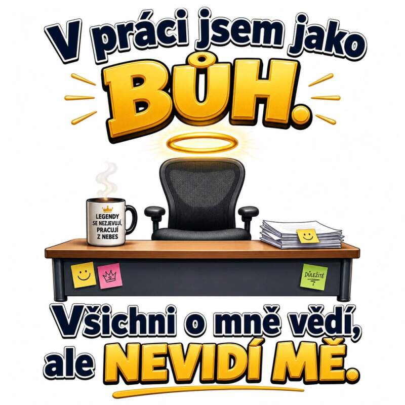 Levně V práci jsem jako Bůh (NAŽEHLOVAČKA)