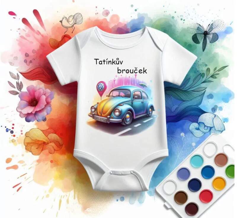 Levně BODY S POTISKEM BROUČEK (DĚTSKÉ BODY)