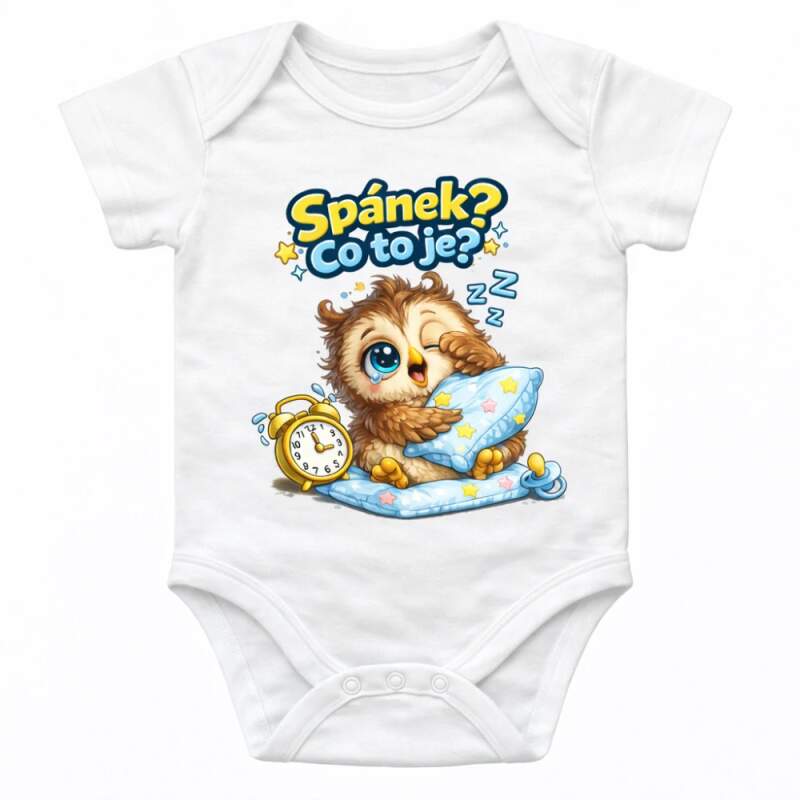 Levně BODY S POTISKEM SOVA (DĚTSKÉ BODY)