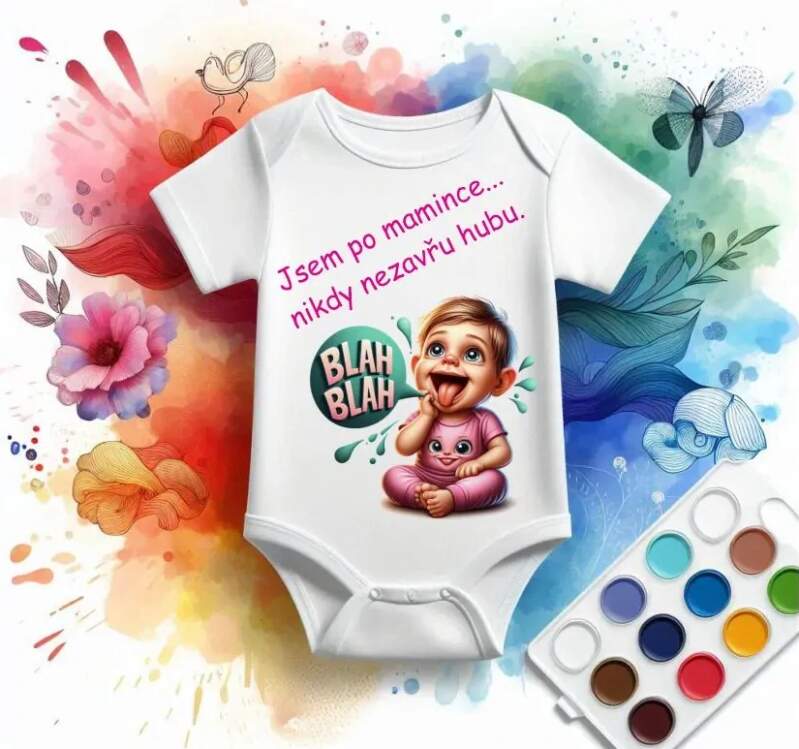 Levně BODY S POTISKEM KECKA (DĚTSKÉ BODY)