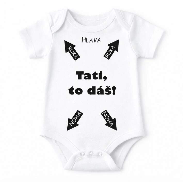 Levně BODY S POTISKEM TO DÁŠ (DĚTSKÉ BODY)