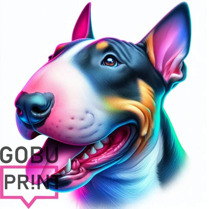 Levně Anglický bulterier neon (NAŽEHLOVAČKA)