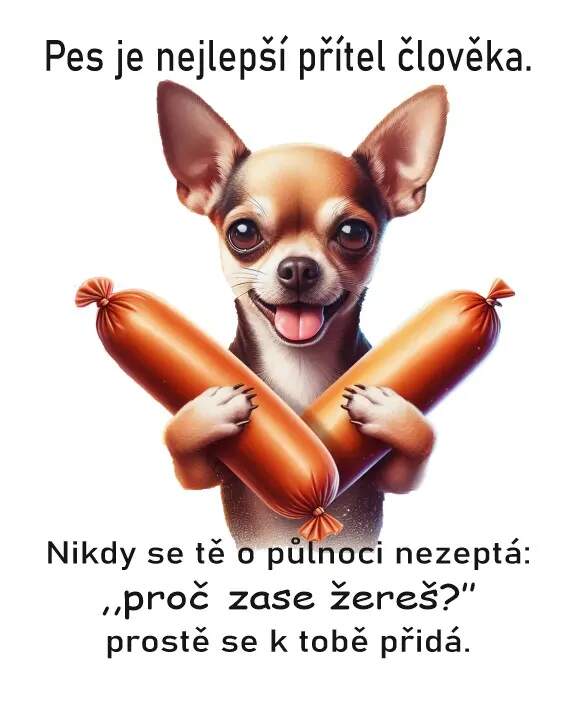 Levně Čivava s klobásou II (NAŽEHLOVAČKA)