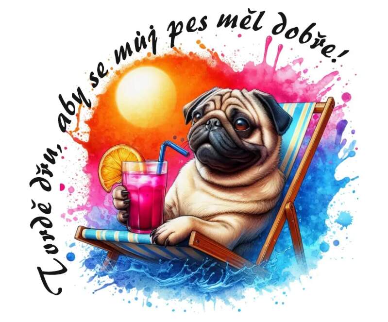 Levně Spokojený mopsík II (NAŽEHLOVAČKA)
