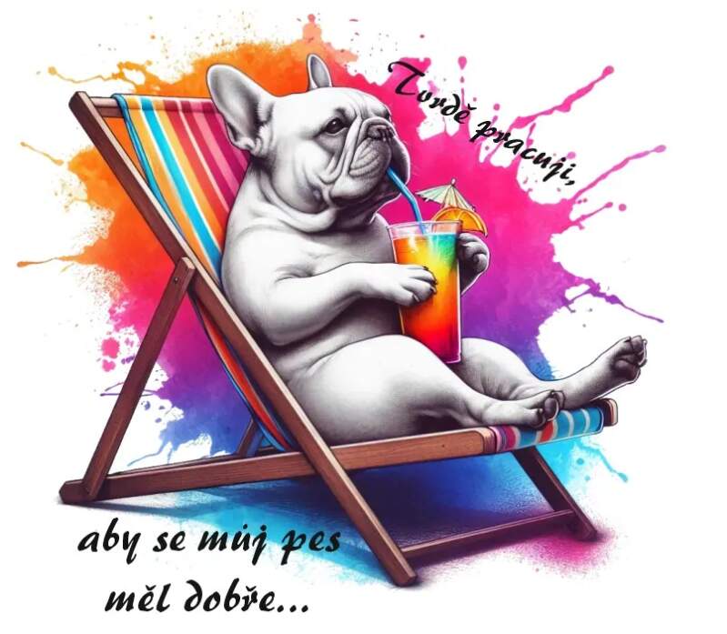 Levně Spokojený buldoček (NAŽEHLOVAČKA)