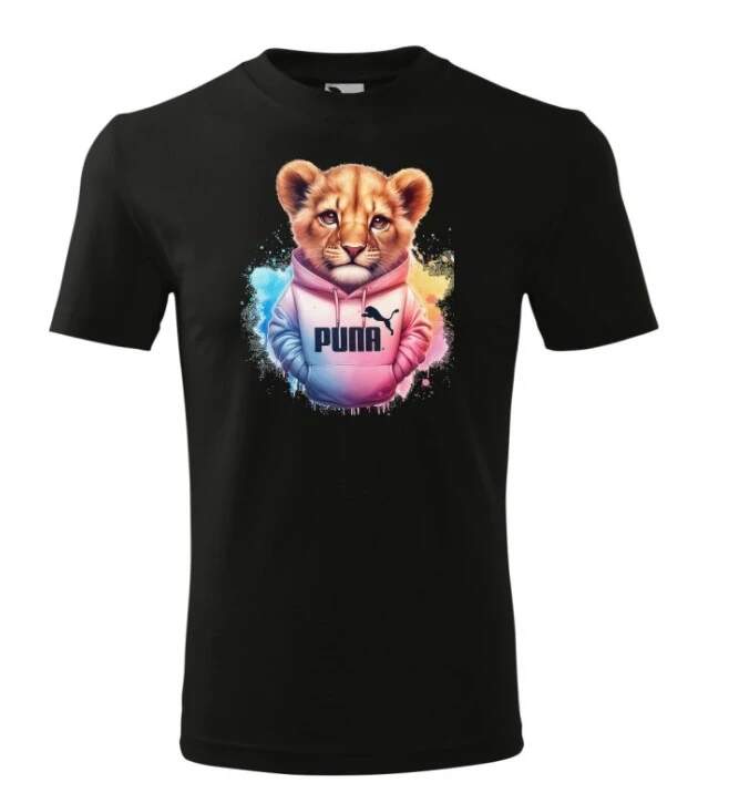 Levně Lvíče v mikině (triko s potiskem pro zamilované)