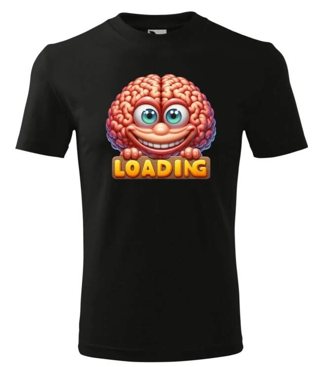 Levně Mozek loading (triko s potiskem)