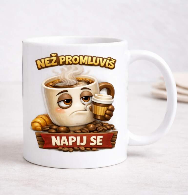 Levně Než promluvíš - napij se (Oboustranný potisk)