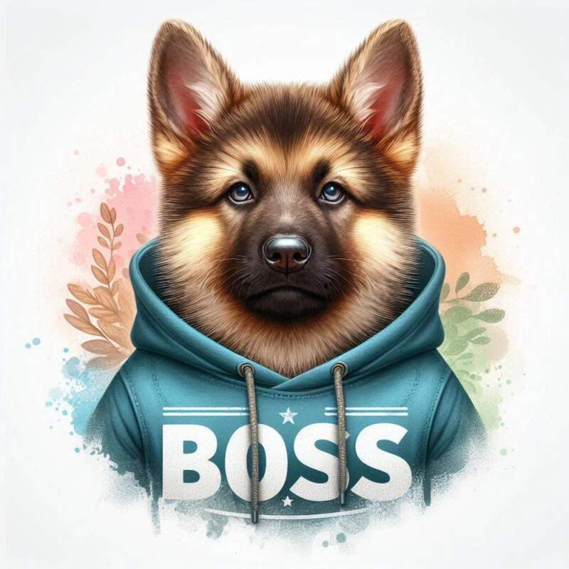 Levně Německý ovčák boss štěně (NAŽEHLOVAČKA)