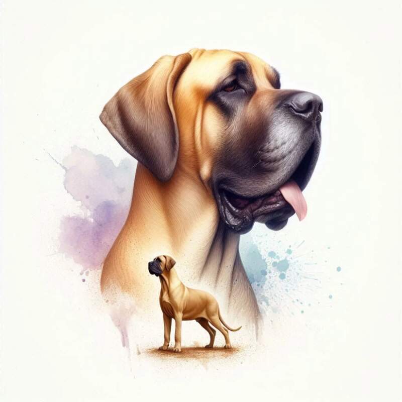 Levně Německá doga žlutá (NAŽEHLOVAČKA)