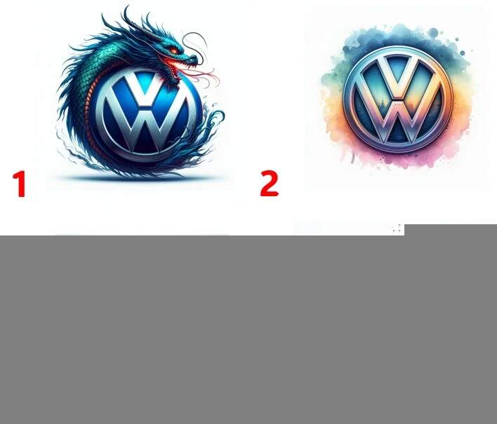 Levně Volkswagen - 4 motivy (Nažehlovačka auta)