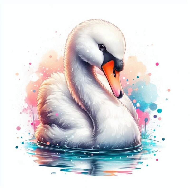 Levně Labuť bílá (NAŽEHLOVAČKA)