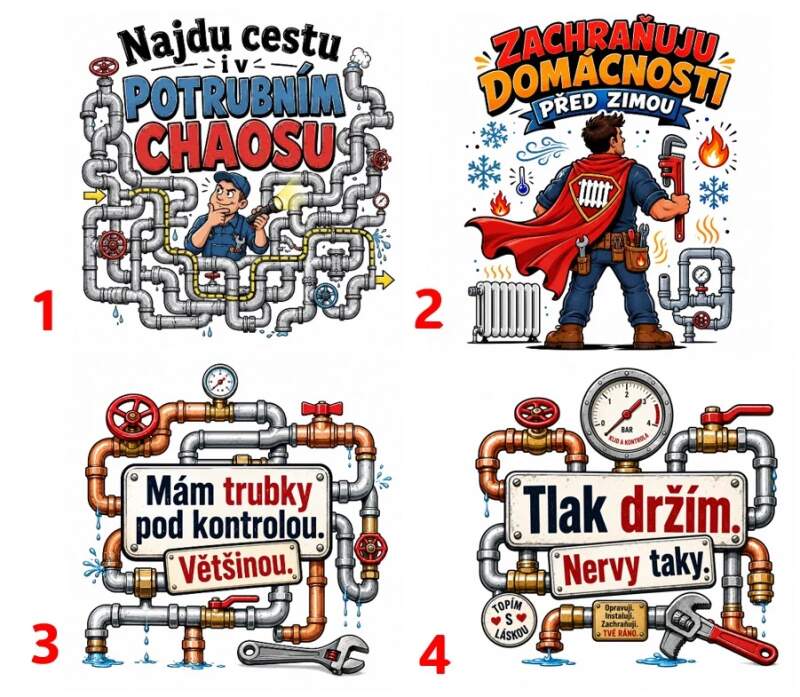 Levně Topenář - vím co dělám - 4 motivy (Nažehlovačka auta)