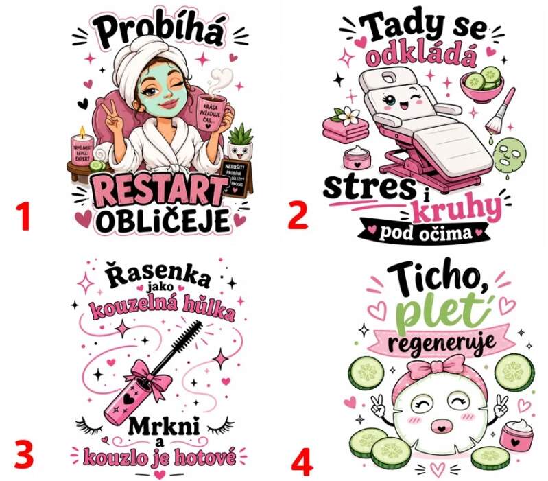 Levně Kosmetička - 4 motivy (Nažehlovačka auta)