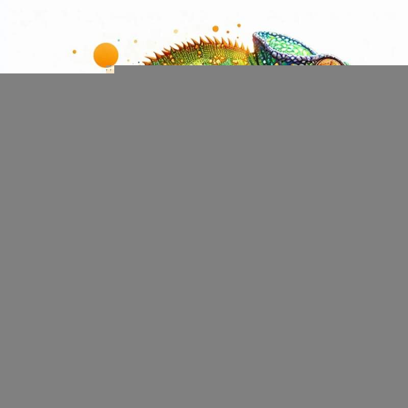 Levně Chameleon na větvi (NAŽEHLOVAČKA)