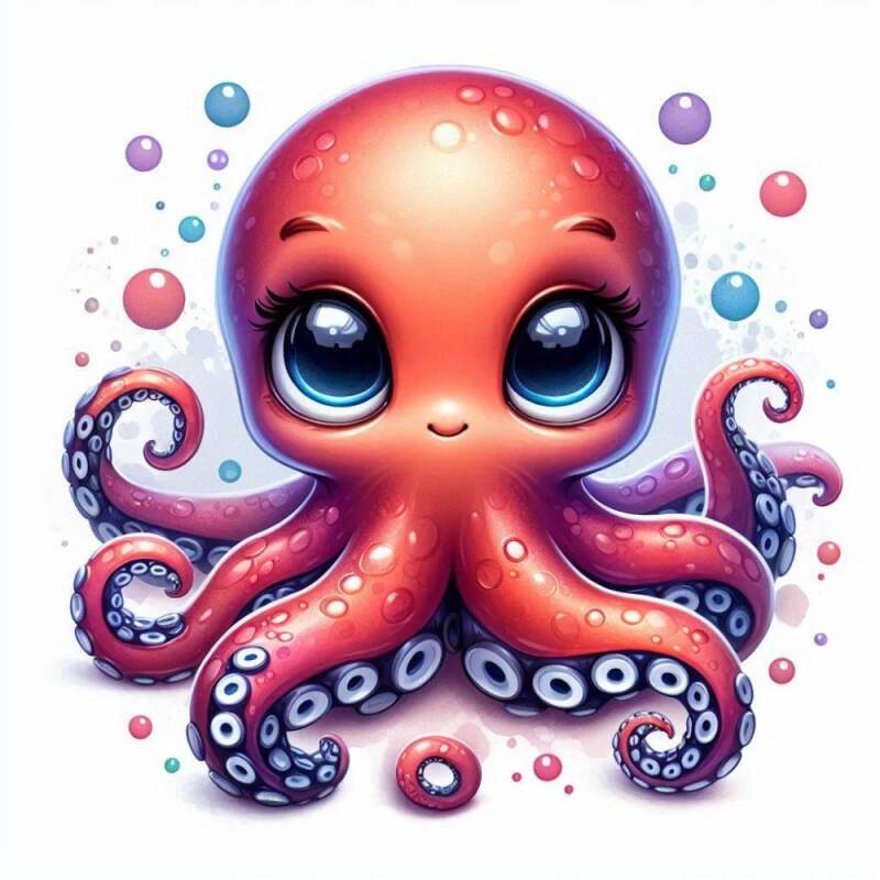 Levně Chobotnice cute (NAŽEHLOVAČKA)