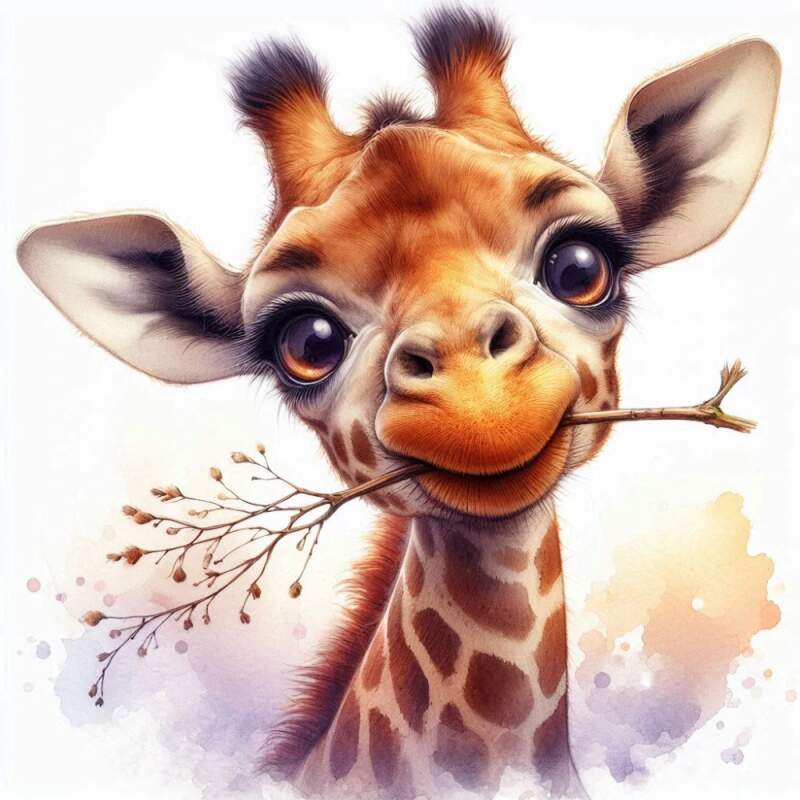 Levně Žirafa cute (NAŽEHLOVAČKA)