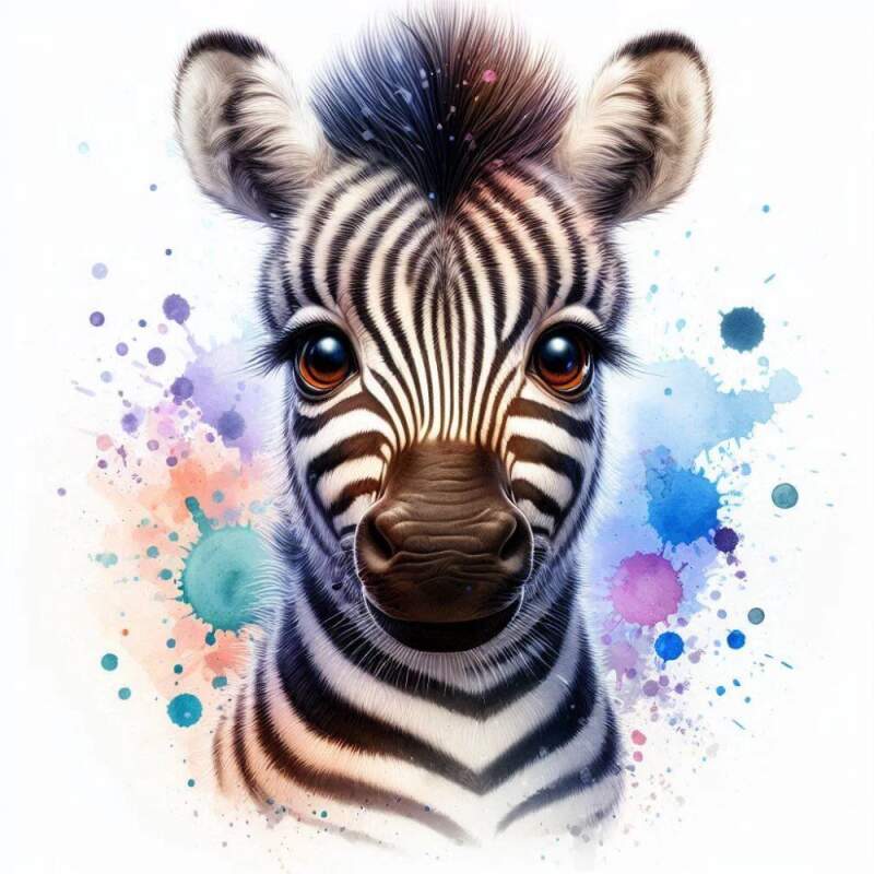 Levně Zebra cute (NAŽEHLOVAČKA)