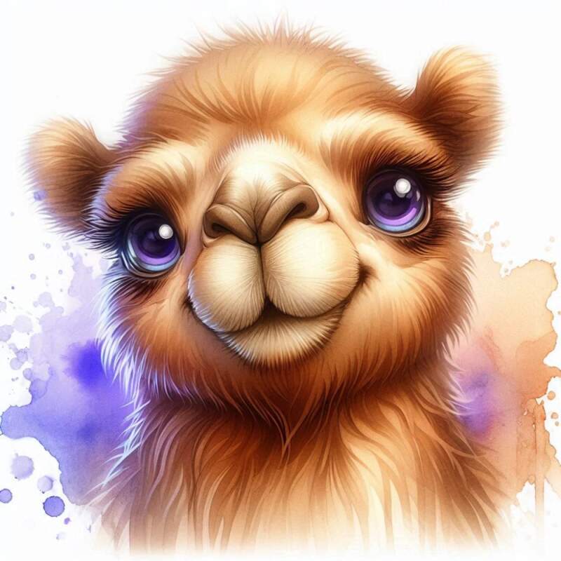Levně Velbloud cute (NAŽEHLOVAČKA)