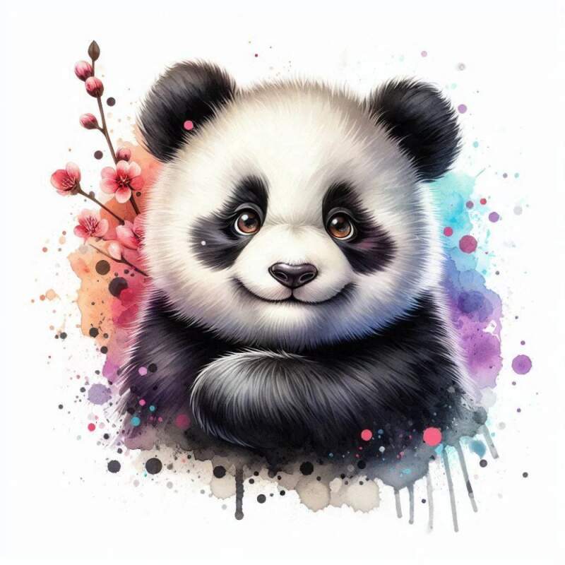Levně Panda cute (NAŽEHLOVAČKA)
