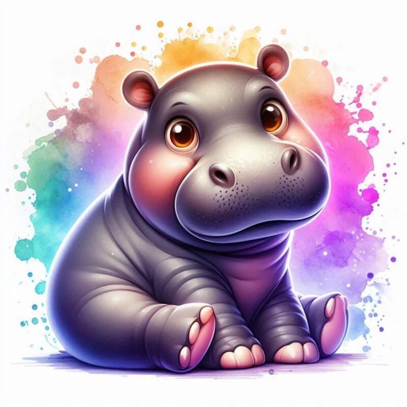 Levně Hrošík cute (NAŽEHLOVAČKA)